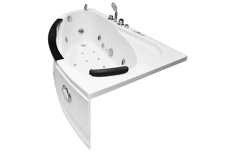 Wanna z hydromasażem narożna 169x90 cm prawa MO-0024