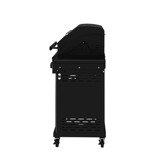 Grill gazowy ZEUS-B kolor czarny ruszt żeliwny moc 11,5 kW + pokrowiec + palnik boczny zdjęcie 11