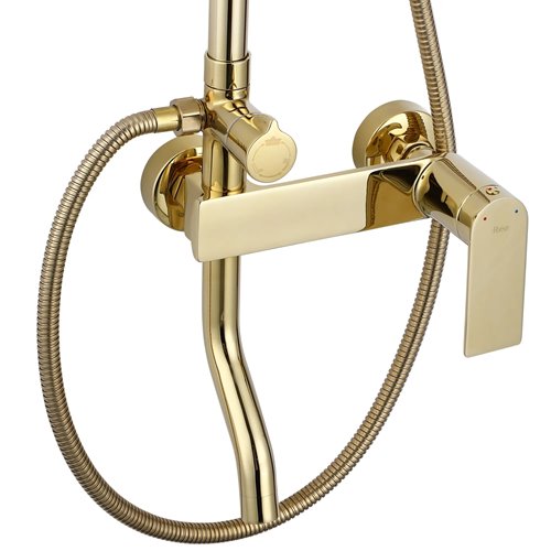 Złoty zestaw prysznicowy Storm Rea Gold