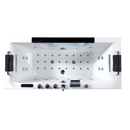 Wanna z hydromasażem prostokątna 182x82 cm Carina 938 Hydrosan