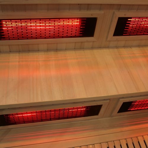 Sauna Combo na podczerwień + fińska 6 osobowa 200x200 cm Moss2 8KW