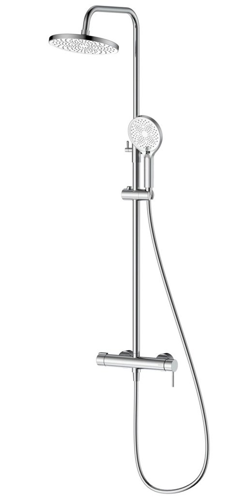 Zestaw prysznicowy natynkowy dwufunkcyjny chrom Ultimate ADUL6211C1 Avapax