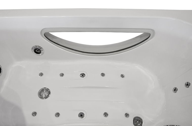 Wanna z hydromasażem Spa narożna 168x86 cm MO-1633