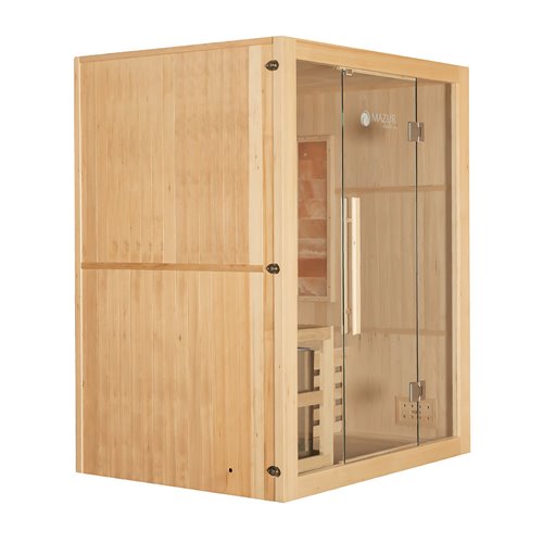 Sauna sucha fińska piec 3,5 KW Harvia BC35 + kamień solny 150X120X190CM MO-EA3S Mazur