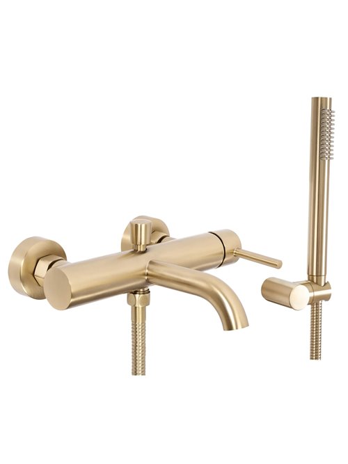 Bateria wannowa podtynkowa box Lungo Rea złoto szczotkowane