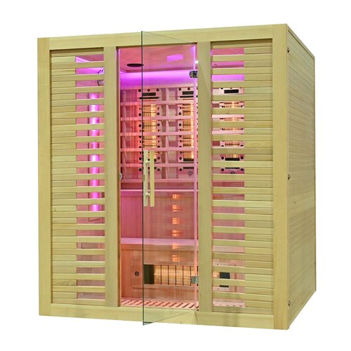 Sauna na podczerwień kamień solny + turmaliny 180X160X200CM MO-RL4ST XL Infrared Mazur