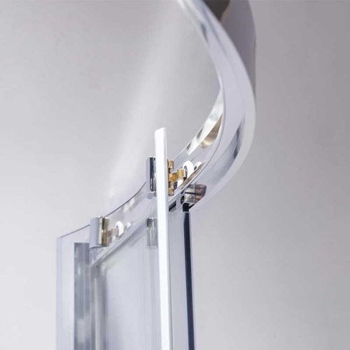 Kabina prysznicowa półokrągła 100x100 cm drzwi rozsuwane ZKM-119