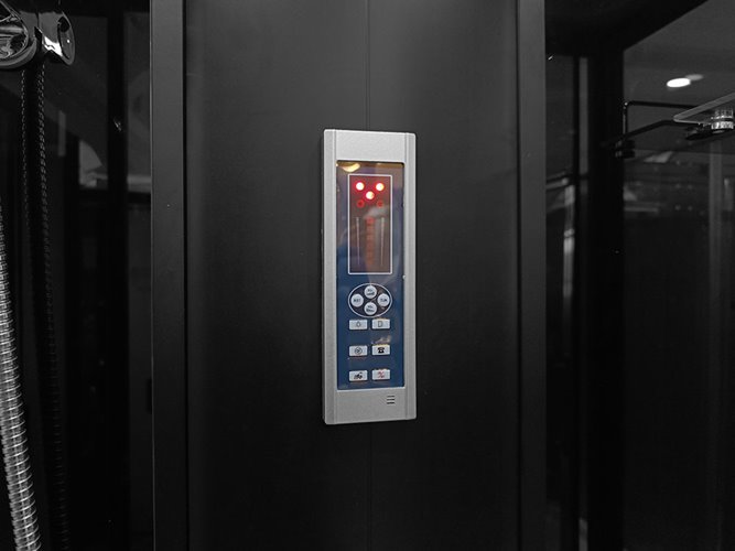 Prostokątna kabina z hydromasażem 150x83 cm MO-02005B