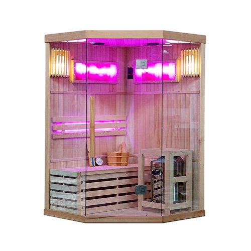 Sauna fińska 2 osobowa wysokotemperaturowa 3,5KW Harvia 120x120 cm Kemi2