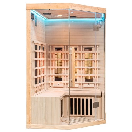 Sauna na podczerwień 3-osobowa 120x120 cm grzejniki kwarcowe i karbonowe Alta6 Infrared