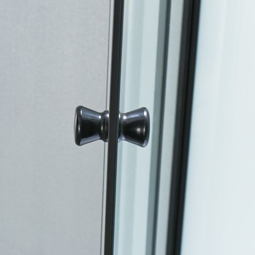 Kabina prysznicowa zabudowana na niskim brodziku półokrągła 80x80 WSH313A-80