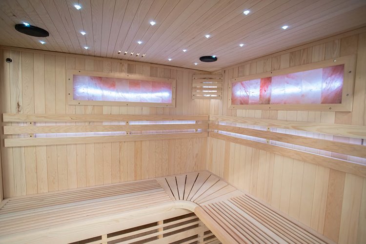 Sauna sucha fińska piec 6 KW Harvia BC60 + kamień solny 180X160X200CM MO-EA4-II Mazur