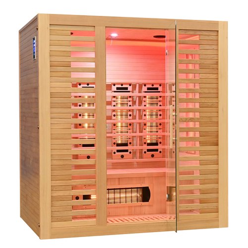 Sauna na podczerwień kamień solny + turmaliny 175X120X190CM MO-RL4ST Infrared Mazur