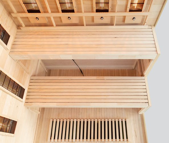 Sauna na podczerwień 4 osobowa + kamienie solne 180X160X200CM MO-EP4RSL XL Infrared Mazur