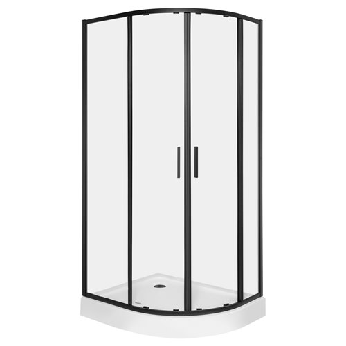 Kabina prysznicowa asymetrczyna z brodzikiem lewa 100x80 Solid RA BL Kerra