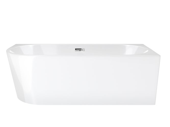 Wanna narożna przyścienna 170 cm Intero Corsan Prawa korek klik-klak chrom