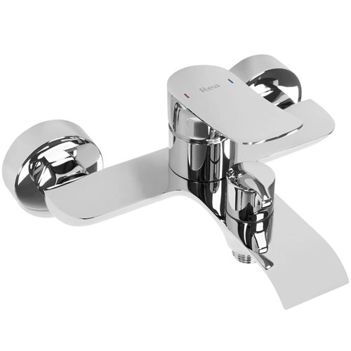 Chromowana bateria wannowa Dart Rea