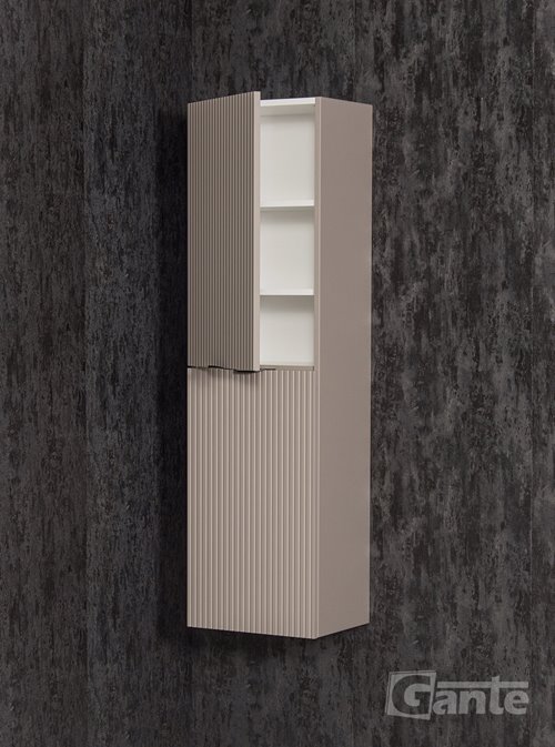 Słupek łazienkowy z lamelami wiszący wysoki 143,5x40 Victa Lamello kolor fume mat