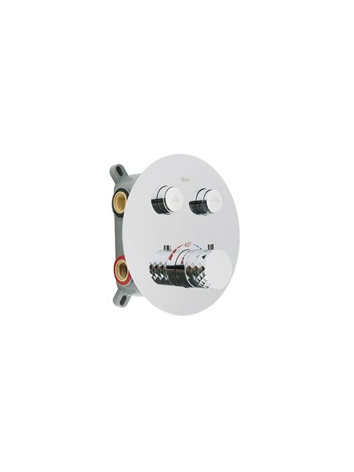 Zestaw prysznicowy podtynkowy termostat box Lungo Diamond Chrom Rea