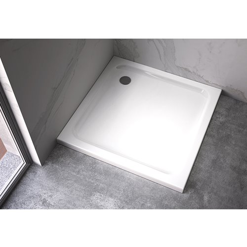 Brodzik kwadratowy slim 80x80 ST02A biały