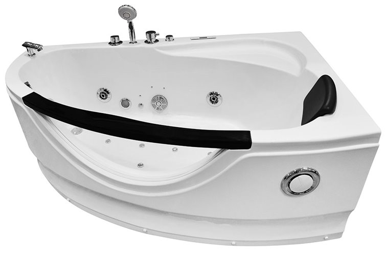 Wanna z hydromasażem narożna 169x90 cm prawa MO-0024
