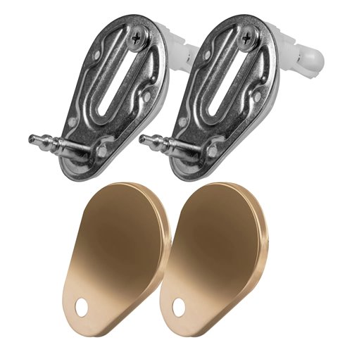 Złota szczotkowana misa wc wisząca Rimless Carlo Flat Rea