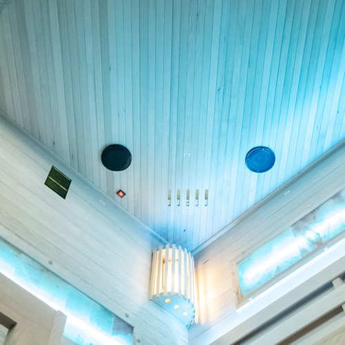 Sauna fińska 4 osobowa wysokotemperaturowa 6KW Harvia 150x150 cm Lark4-WD