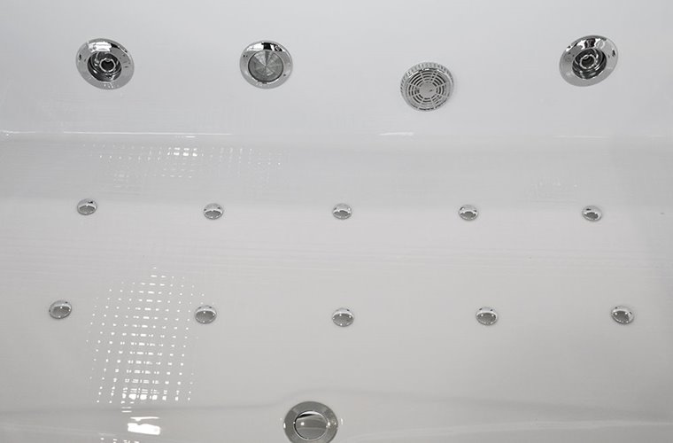 Wanna z hydromasażem do zabudowy prostokątna 180x150 cm MO-1666 Turbo