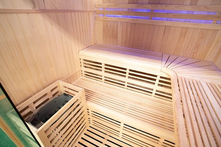 Sauna sucha fińska piec 6 KW Harvia BC60 + kamień solny 180X160X200CM MO-EA4-I Mazur
