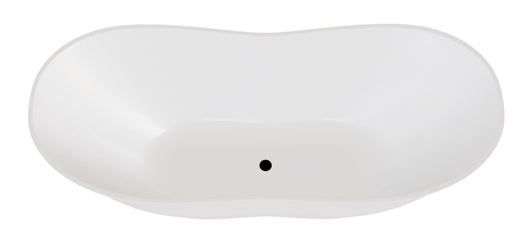 Wanna wolnostojąca 170 cm + klik-klak czarny Viya Besco WMD-170-VKB