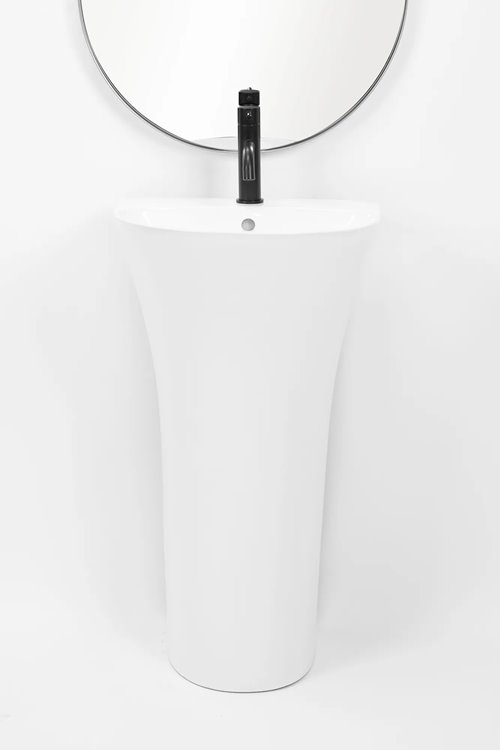 Umywalka wolnostojąca, montaż ścienny Rita Slim Rea