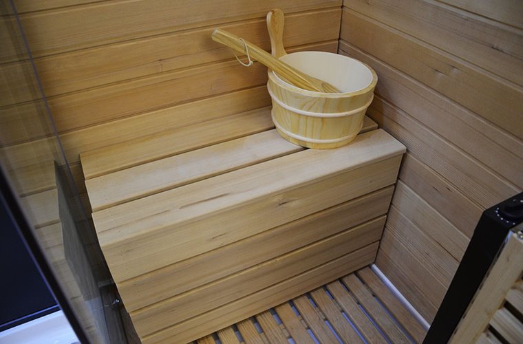 Sauno kabina prysznicowa prostokątna czarna 180x110 cm MO-1752B PRAWA TRIO