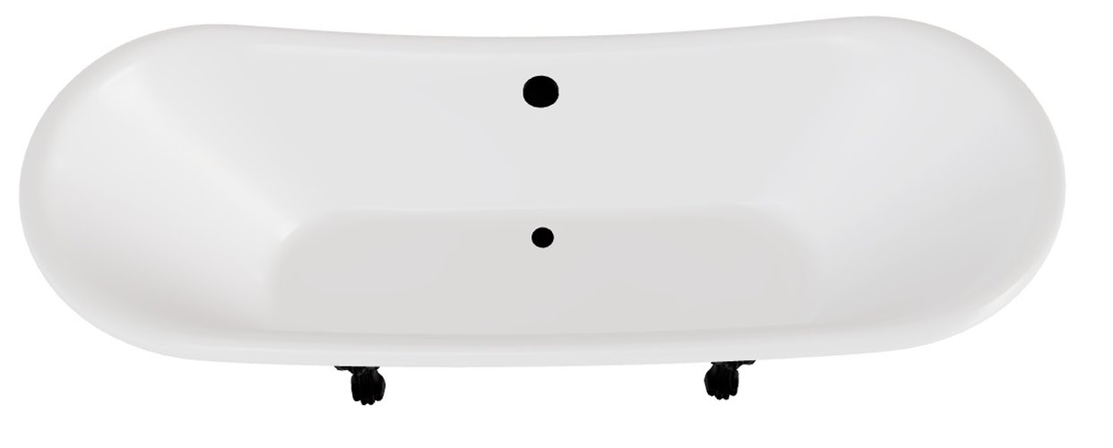 Wanna wolnostojąca Amelia Besco 190 czarne Łapy WKA-190W+CZ