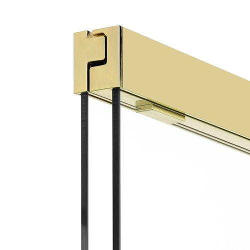 Parawan wannowy rozsuwany złoty połysk 85x150 P-0101 Sensi Light Gold New Trendy