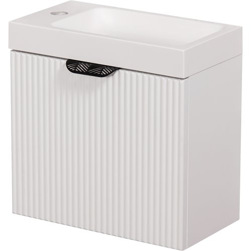 Szafka łazienkowa wisząca z umywalką biały mat 40 cm Fresco Gante