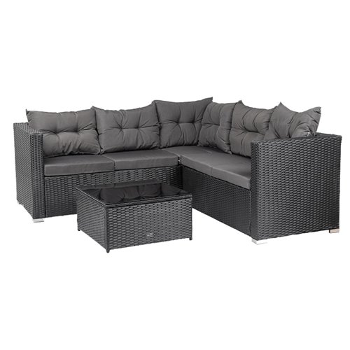 Zestaw mebli ogrodowych z technorattanu narożnik tarasowy Salto