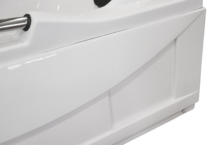Wanna z hydromasażem prostokątna do rogu łazienki 150x83 cm MO-0204