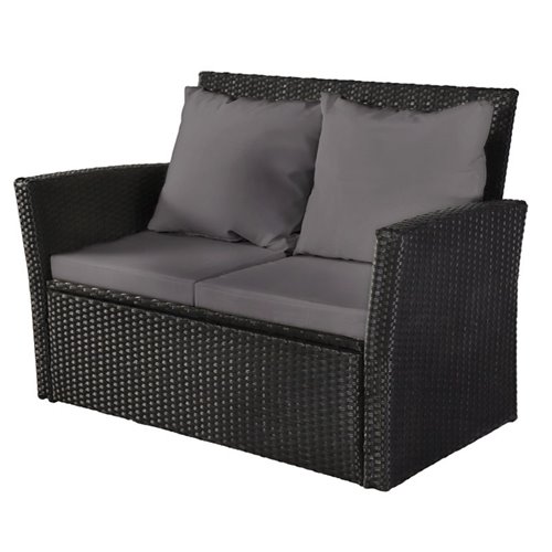Meble ogrodowe z technorattanu sofa, stół, fotele zestaw Lagos zdjęcie 6