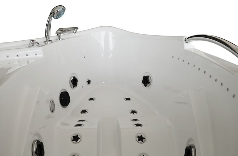 Wanna z hydromasażem narożna lewa 135x135 cm MUS-1085