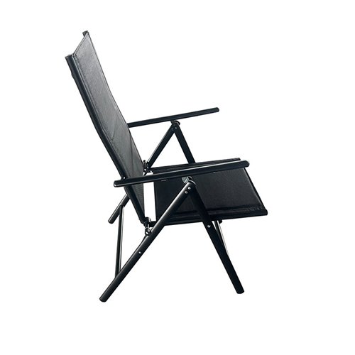 Zestaw mebli ogrodowych metalowych stół i krzesła Vera kolor czarny