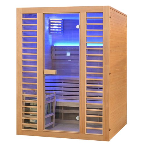 Sauna sucha fińska piec 6 KW Harvia BC60 + kamienie solne 150X150X190CM MO-TS3B XL Mazur