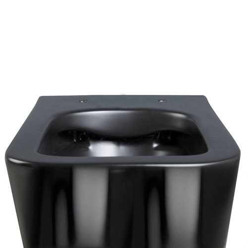 Czarna miska wc wisząca Rimless 3.0 RAIN-BL-RIM-03 Hydrosan