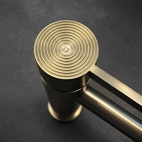 Bateria umywalkowa wysoka złoto szczotkowane Foster Rea