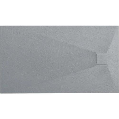Brodzik prostokątny szary struktura kamienia smc 120x90 Magnum Grey Rea