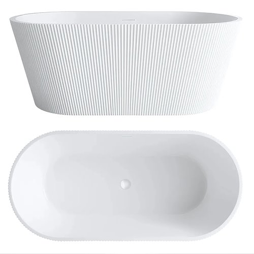 Wanna wolnostojąca ryflowana 170 cm Ofelia Rea