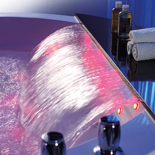 Wanna z hydromasażem okrągła do zabudowy + obudowa 170x170 cm Della 916