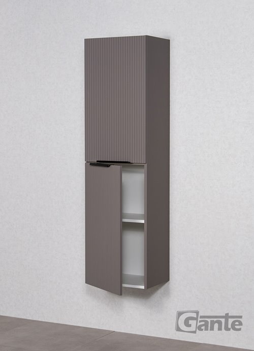 Słupek łazienkowy frezowany wiszący wysoki 143,5x40 Sydney kolor taupe