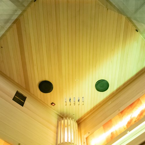 Sauna fińska pięciokątna 2 osobowa wysokotemperaturowa 3,5KW Harvia 120x120 cm Lark2