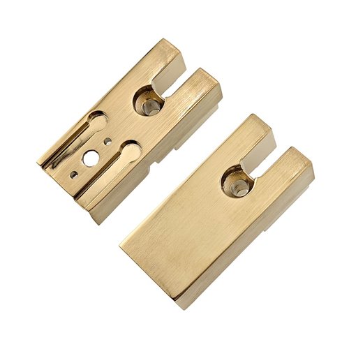 Złota szczotkowana kabina prysznicowa kwadratowa drzwi składane 80x80 ZES-KZ08B-GL-BR-80