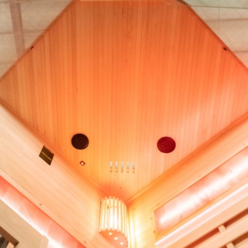 Sauna fińska pięciokątna 5 osobowa wysokotemperaturowa 6W Harvia 150x150 cm Lark4